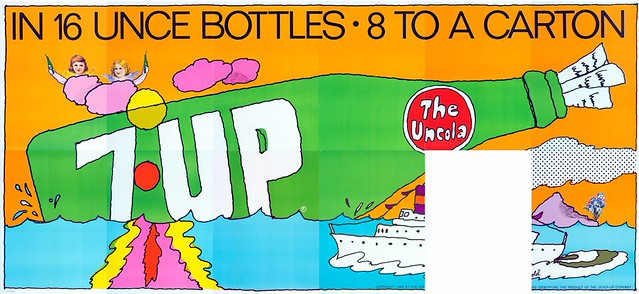 ❤️希少❤️1971年 セブンアップ 7up✨ Uncola 広告ポスター 海外
