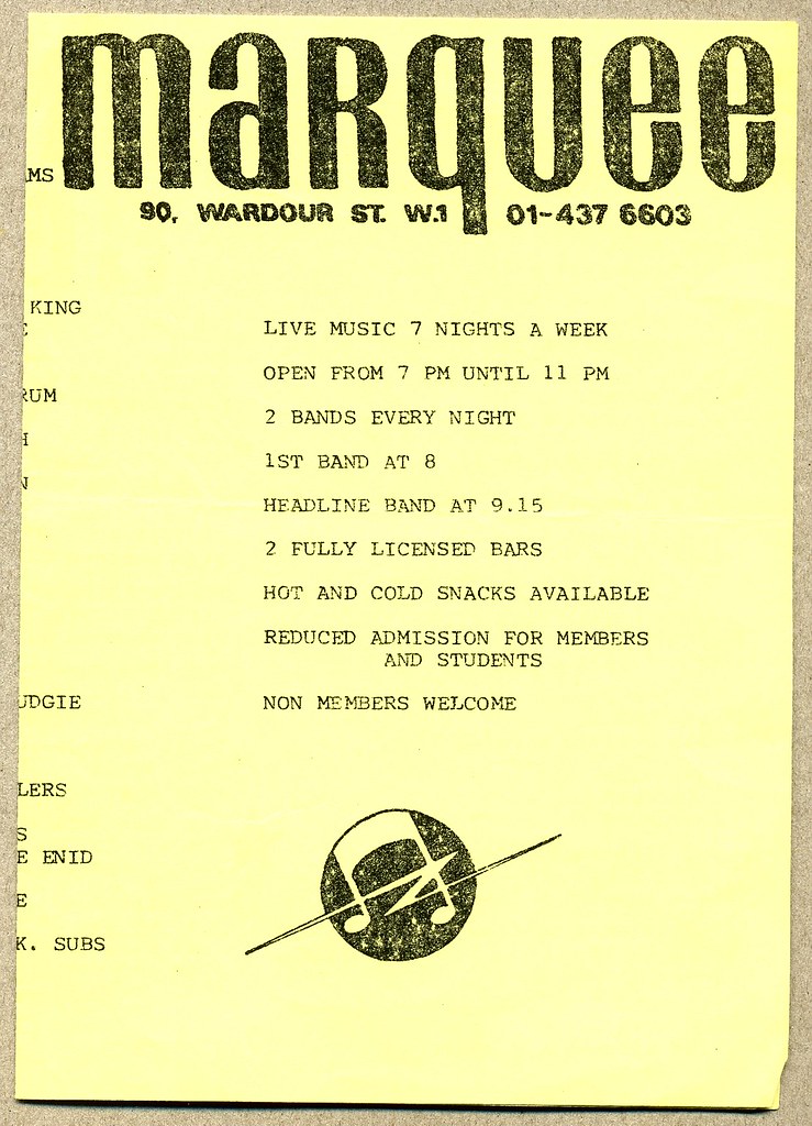 BOOWY 1985 LONDON MARQUEE CLUB オリジナルポスター BOOWY 1985