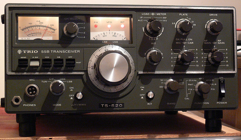 Trio TS-520 HF SSB Transceiver | A classic from the early 19… | Flickr
