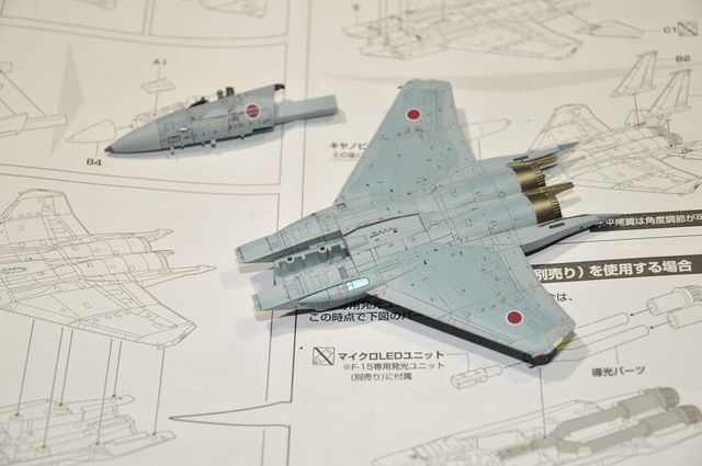 飛行機模型 技MIX 1/144塗装済みプラモデル 航空自衛隊 F-15J 第304