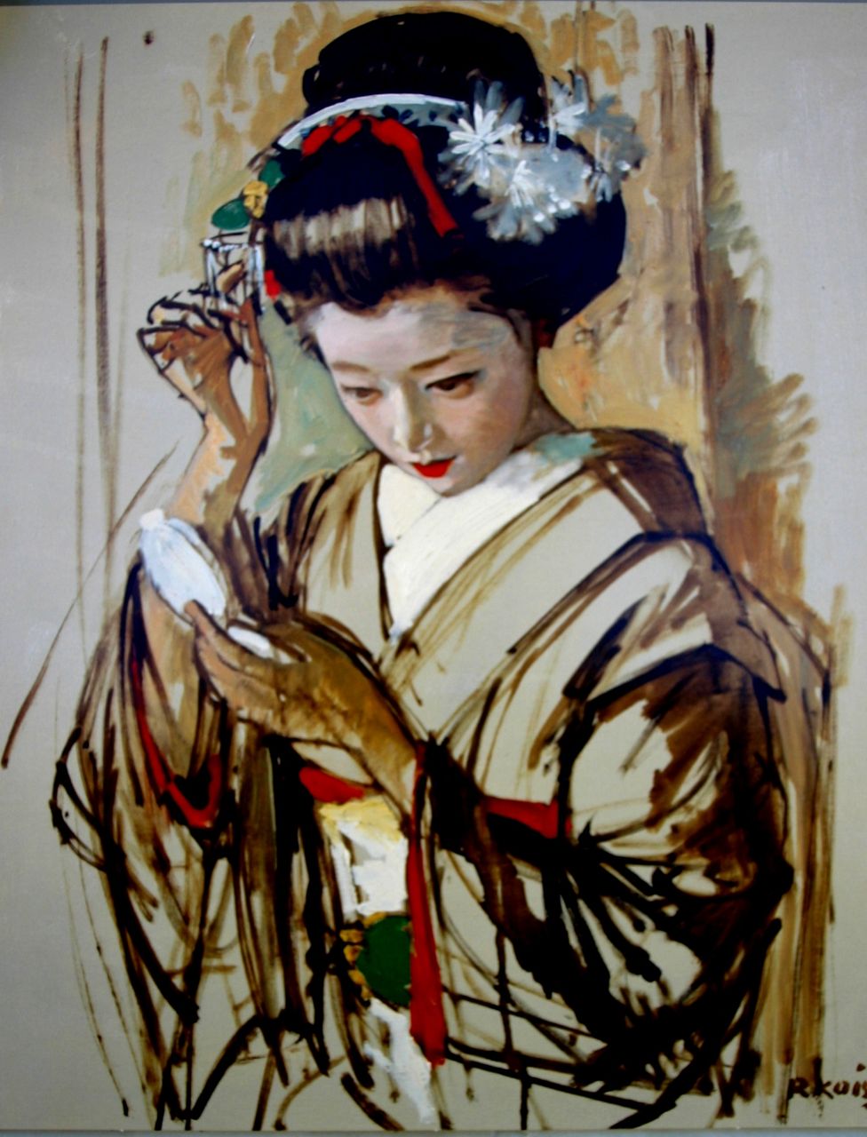 小磯良平【舞妓】 現代日本洋画壇 小磯良平【舞妓】 現代日本洋画壇