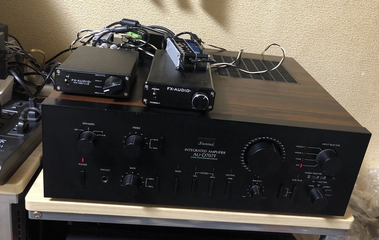 サンスイ アンプ AU-D707F EXTRA セレクター接触不良