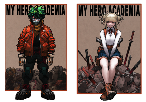 ヒロアカ 対象書店で描き下ろしイラストを使用したポストカードを配布