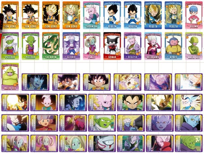 ドラゴンボールDAIMA スナップマイド 全48種 ブロマイド画像【商品仕様