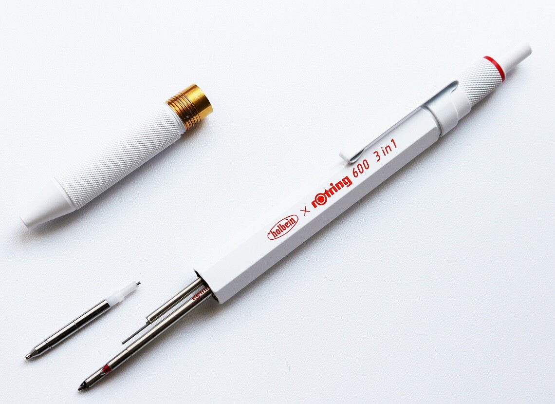 美しさの極み ロットリング 600 3in1 マルチペン パーマネントホワイト