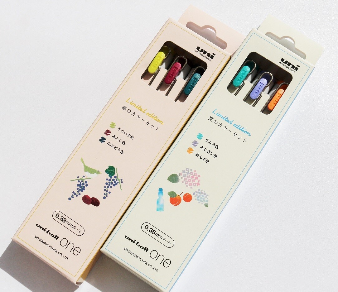 uni-ball one (ユニボール ワン) 春・夏カラーインクの限定3色セット