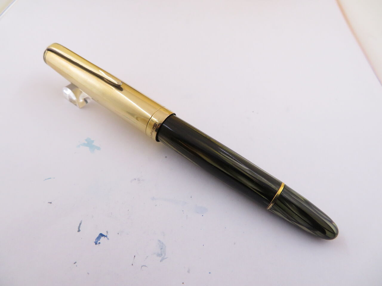 MONTBLANC ＃644 マスターピース 緑縞 14C : 万年筆おやじの備忘録