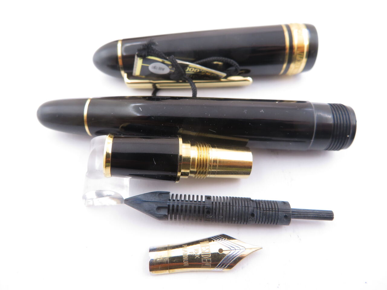 050 オーバーホール済み 万年筆 PLATINUM プレジデント 18k 050