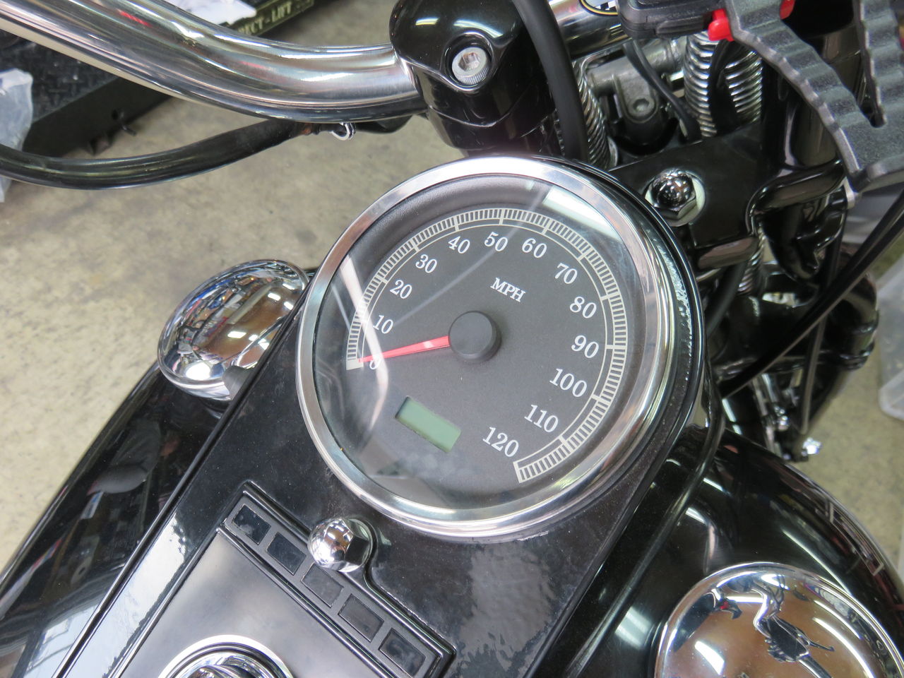 ハーレーエボfxsts スプリンガー純正スピードメーター ハーレーエボ