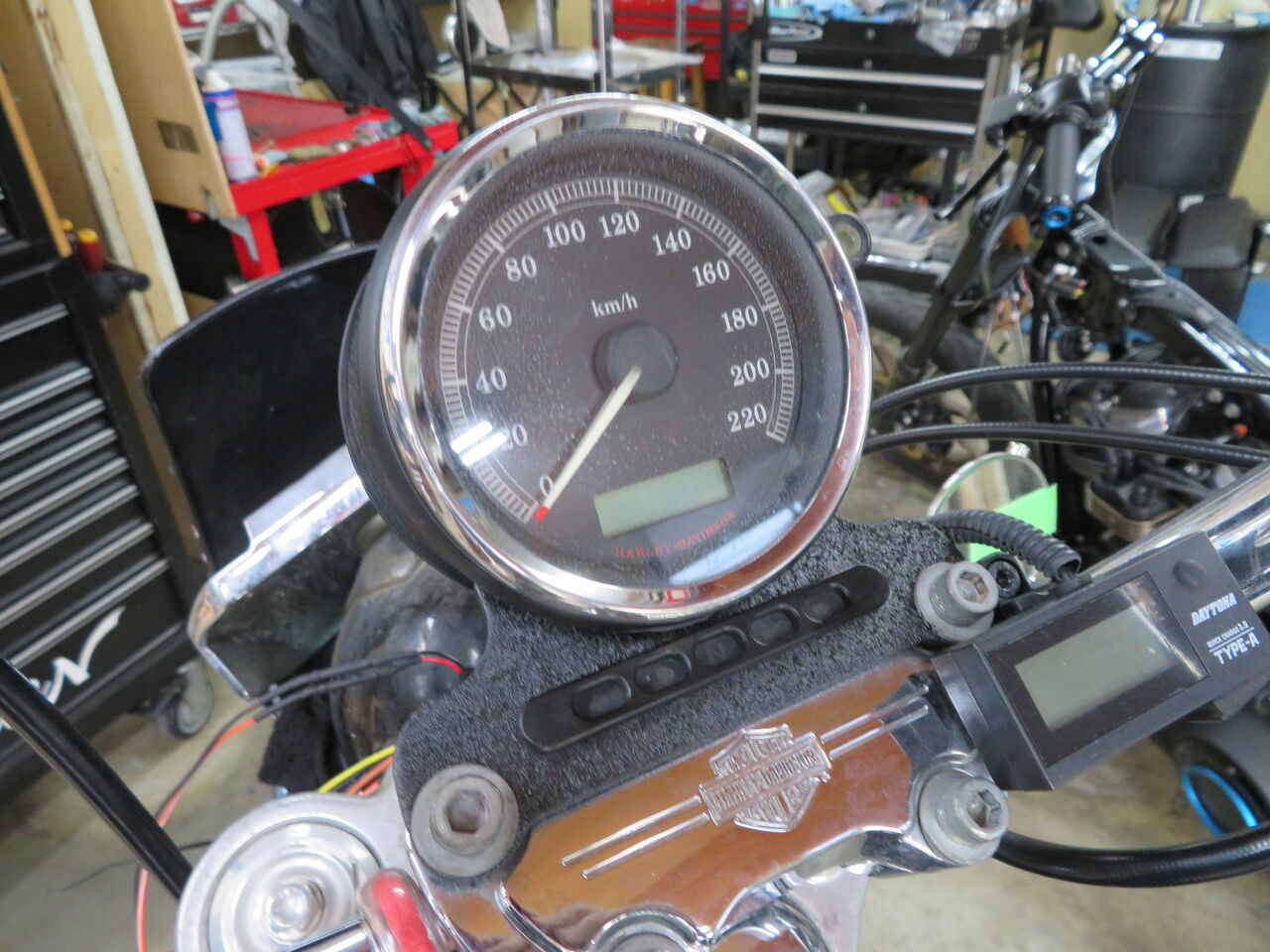 💘メーターをお別れ💘2009年式XL1200R タコメーター交換移設