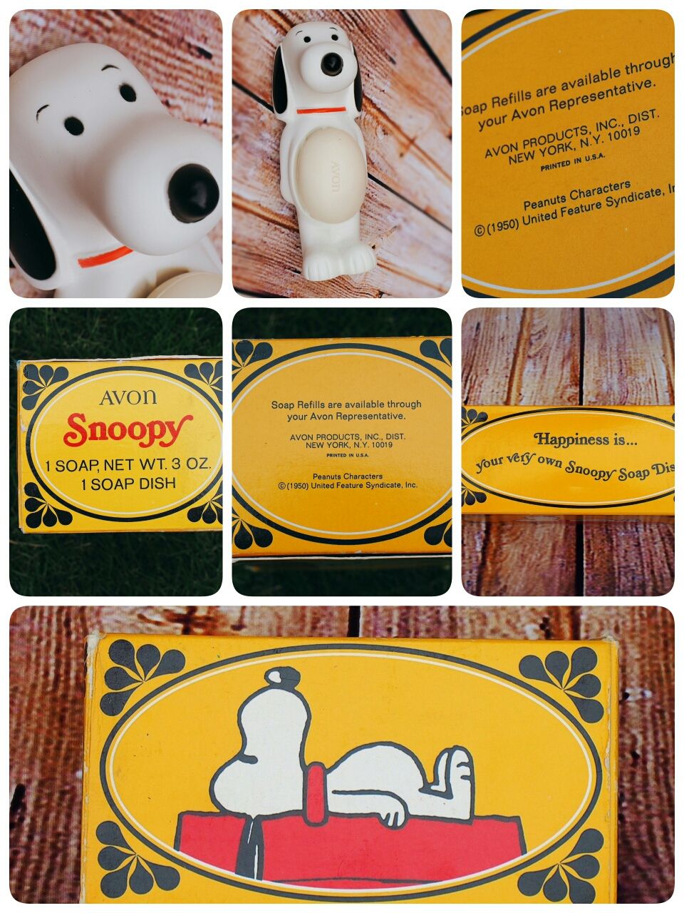 かわいい石けん置き - Avon soap & dish 1968 : The Old Snoopy Collection