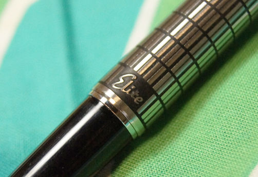 PILOT エリートS 万年筆 ステンレス格子柄 18K EF（極細） パイロット