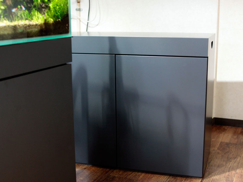 ada ウッドキャビネット 90 x 45 x 45 水槽の設置 : ちょびっと凝り性