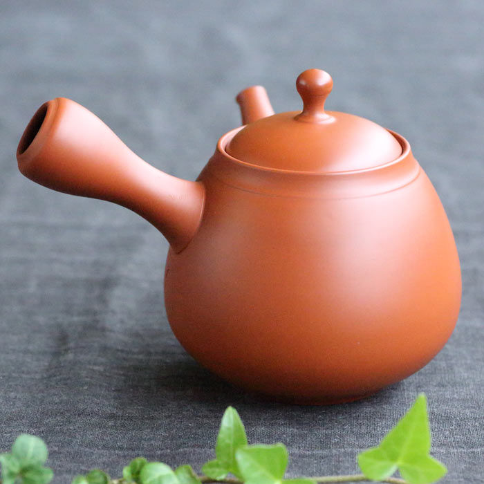 吉川雪堂 常滑焼 朱泥急須310ml 緑茶 煎茶急須 木箱入り : 茶器chaki