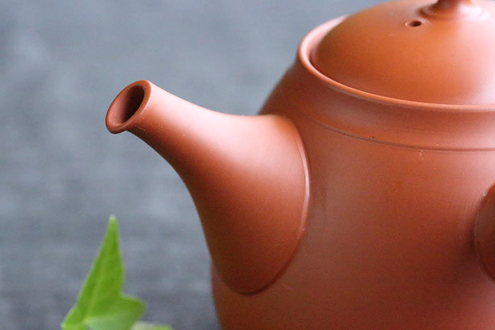 吉川雪堂 常滑焼 朱泥急須310ml 緑茶 煎茶急須 木箱入り : 茶器chaki