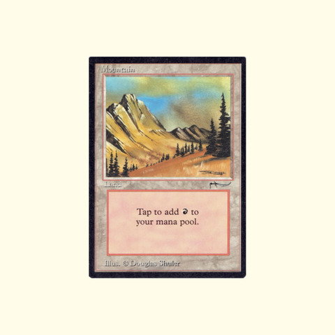 MTG Mountain 山 基本土地 アラビアンナイト MTG Mountain 山基本土地