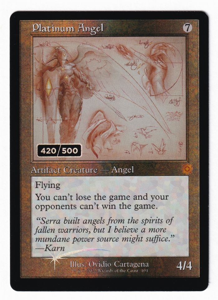 MTG 設計図先駆のゴーレムシリアル兄弟戦争ダブルレインボウfoil