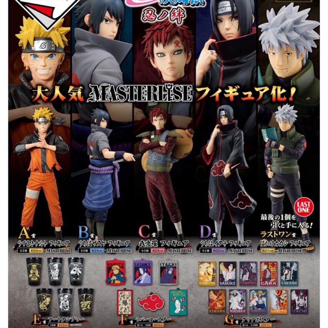 ナルト一番くじ ABCラストワン セット おまけ付き ナルト 一番くじ