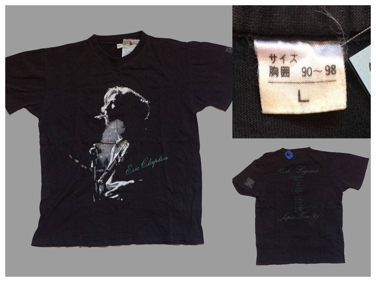エリック・クラプトン ERIC CLAPTON ヴィンテージTシャツ 古着レア 90