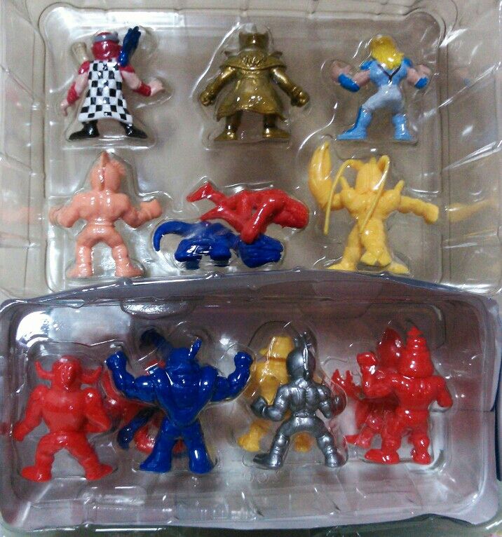 老サンシャイン クリアレッド 海外版キン消し 2002 キン肉マンⅡ世 老