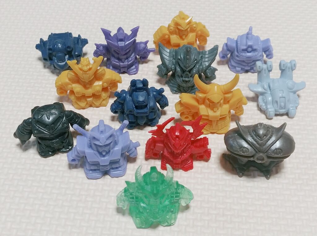 纏め開封～洗浄日記 パーツの方が多いガン消し纏め SDガンダム