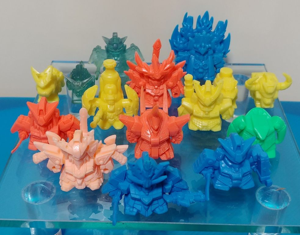 □希少 未使用 バンダイ ガン消し SD戦国伝 四大将軍セット ガンメタリック