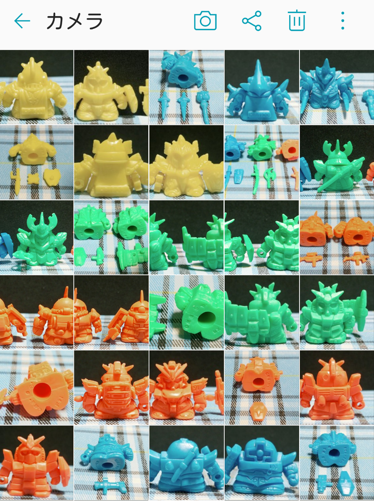 ガンダム 消しゴム ガン消し 65体セット 当時もの レトロ フィギュア