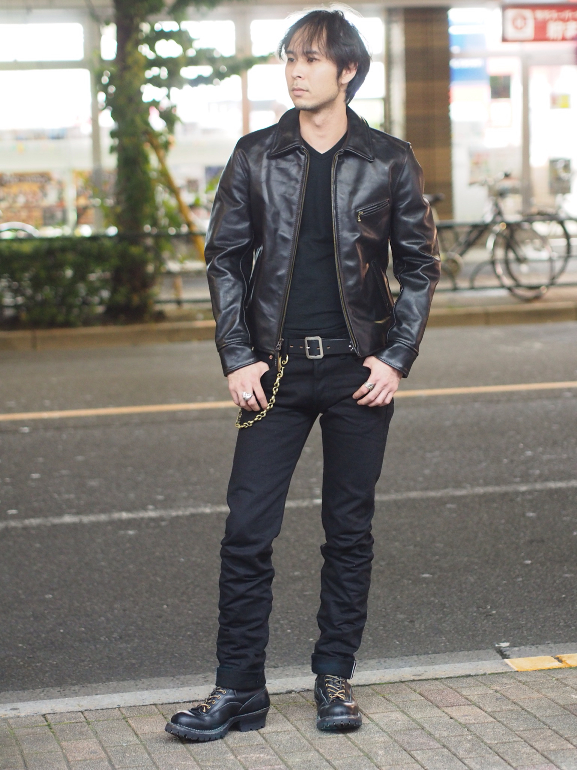 エアロレザー ショップ ハーフベルテッド 木村拓哉 着用 若者のすべて