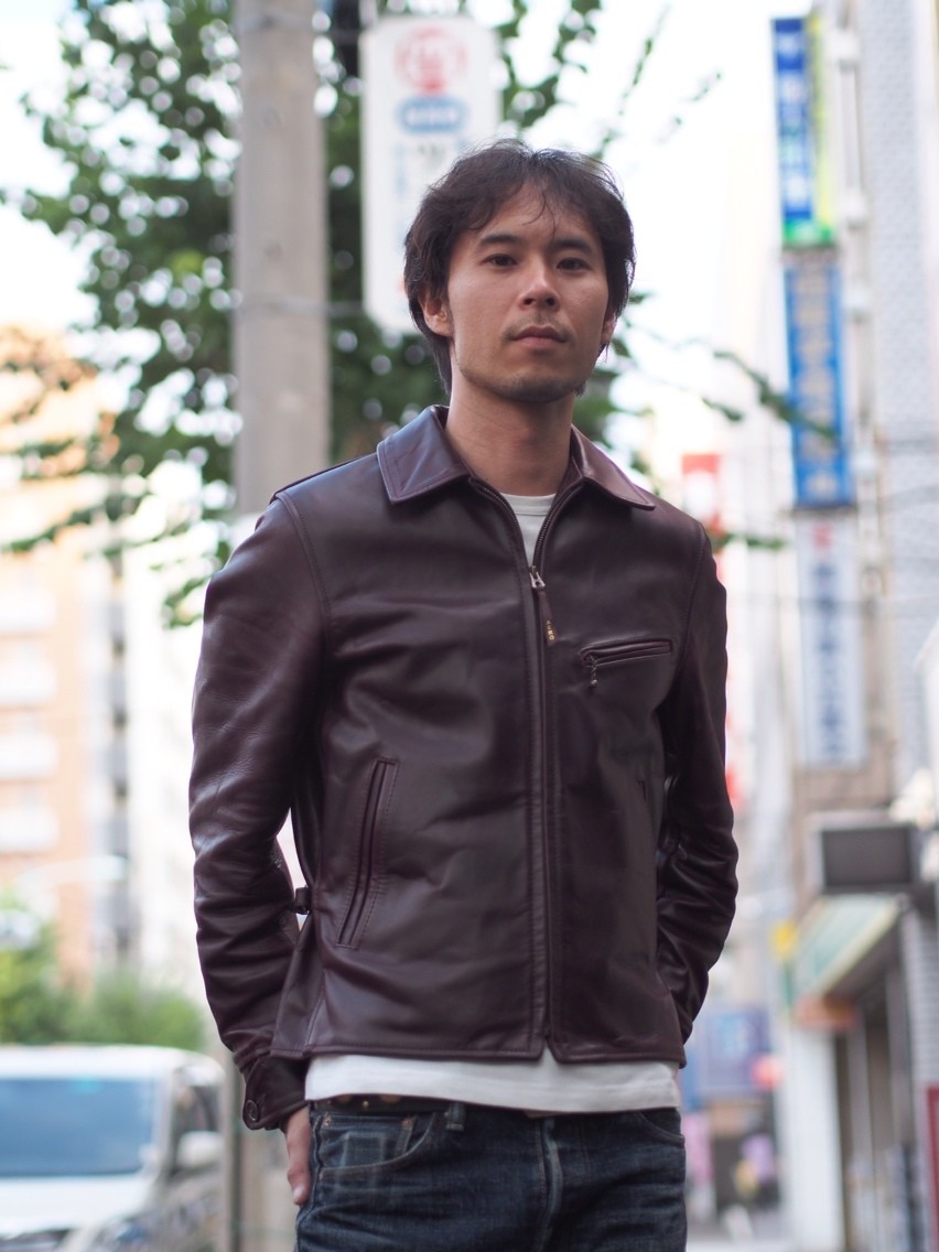 AERO LEATHER 馬革 革ジャン 34 USA製 キムタク 若者のすべて AERO