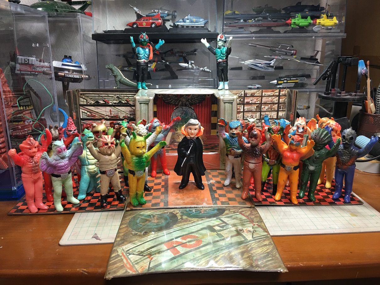 ⚠️激レア・デッドストック 仮面ライダー 死神博士 ミニソフビ ポピー