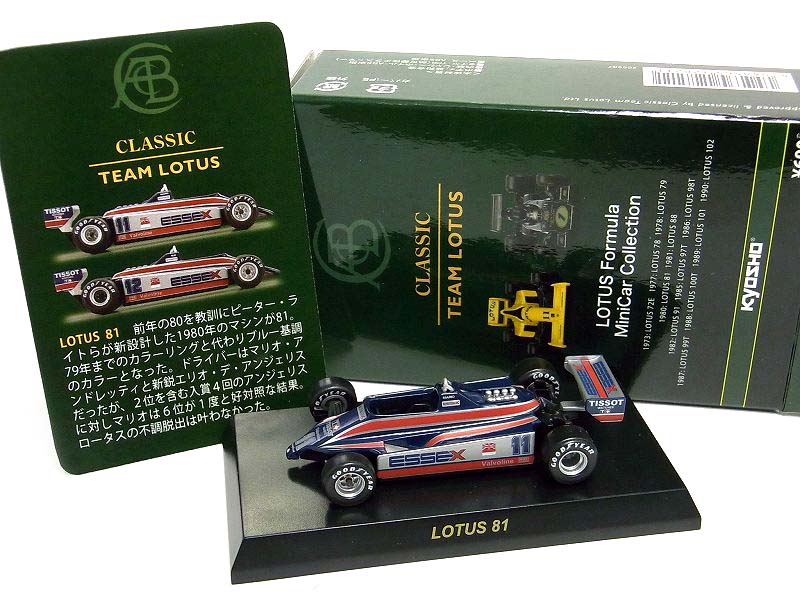 KYOSHO/京商 LOTUS 81【ロータスフォーミュラーミニカーコレクション