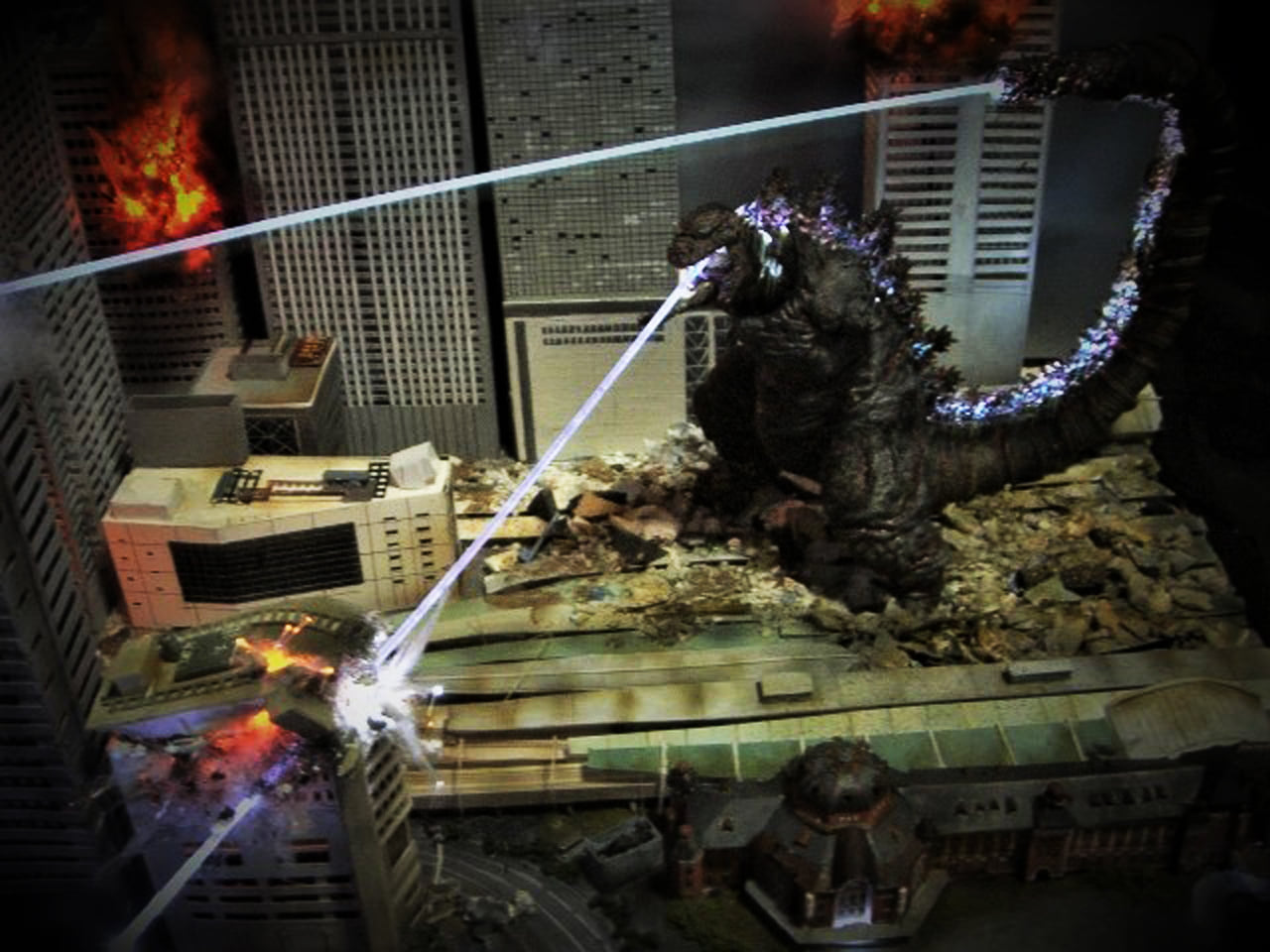 シンウルトラマン スペシウム光線発射 シンゴジラも！ ジオラマ シン