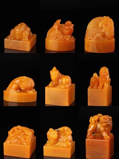 桃】 もも 美品 高級印材 篆刻 印石 ラオス 印石 水凍 桃】 もも 美品