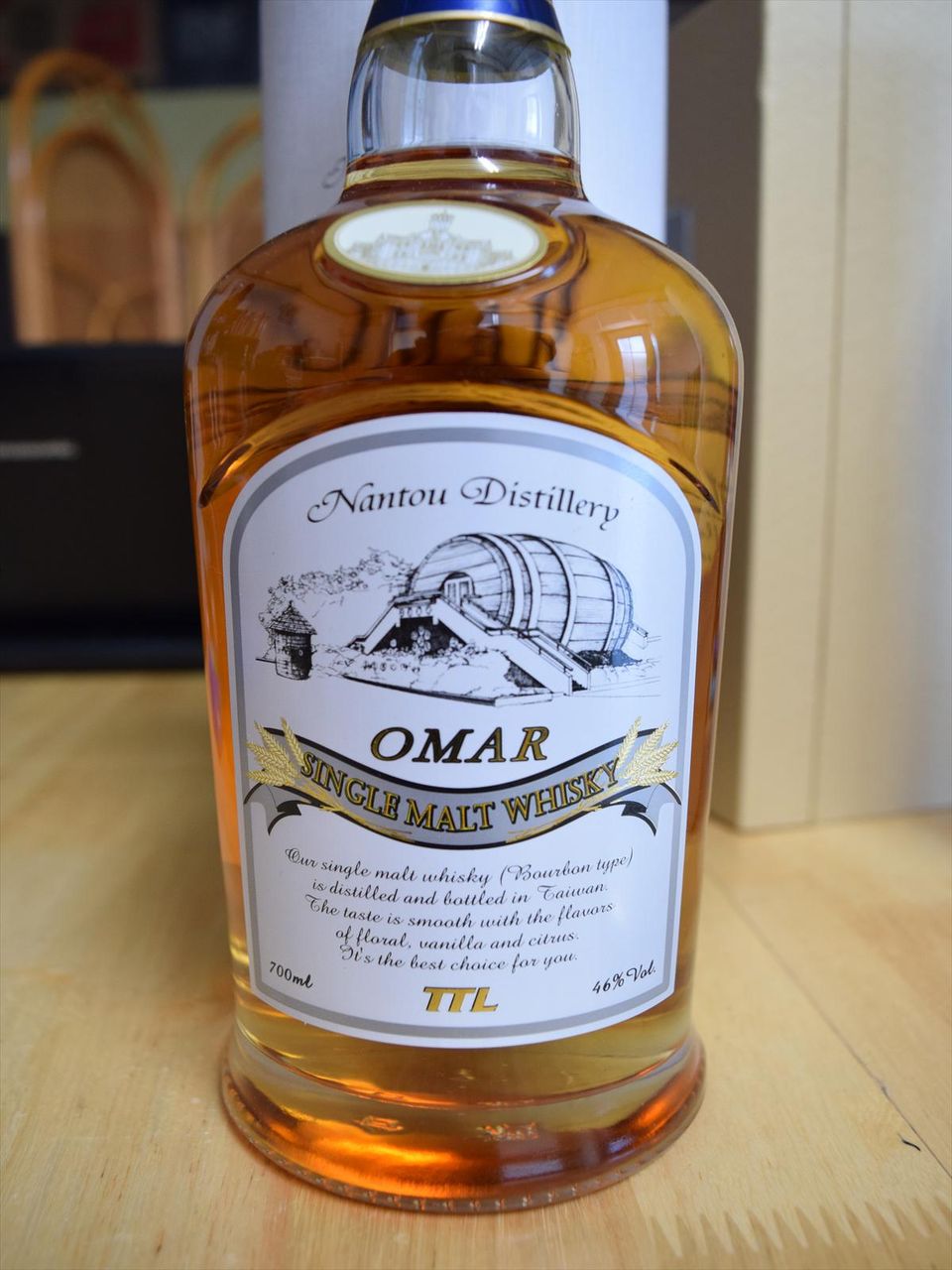 南投酒廠 OMAR バーボンタイプ 46% : くりりんのウイスキー置場