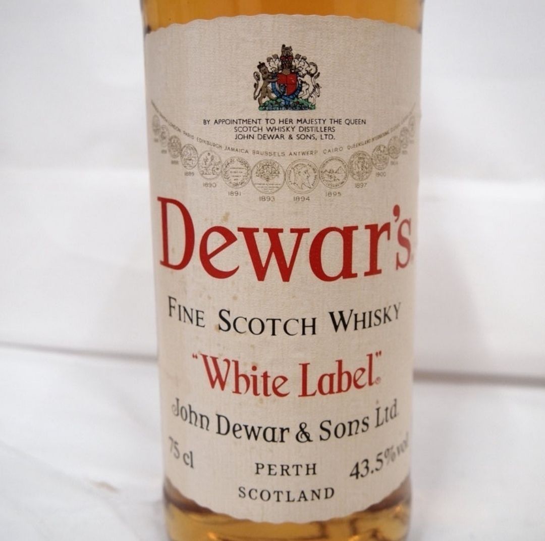 オールドボトル デュワーズ ホワイトラベル TINキャップ
