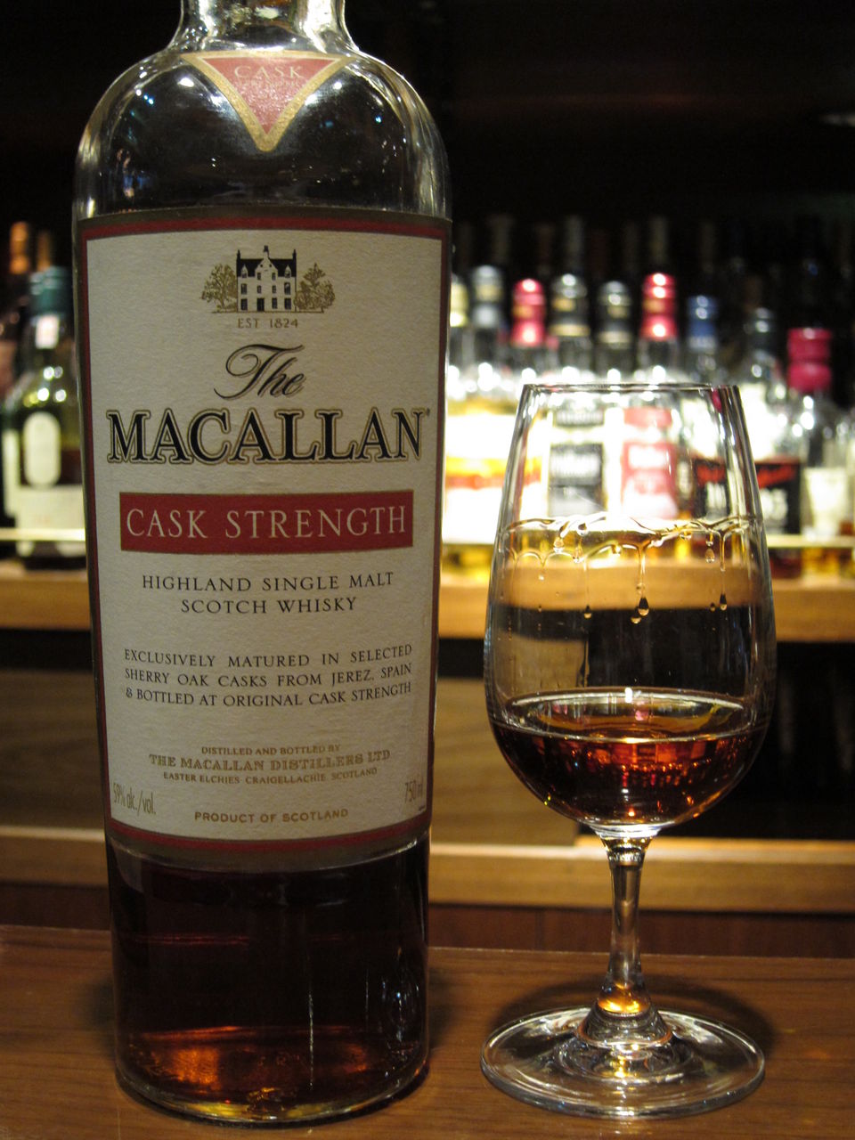 マッカラン NA カスクストレングス 59％ オフィシャルボトル : くり