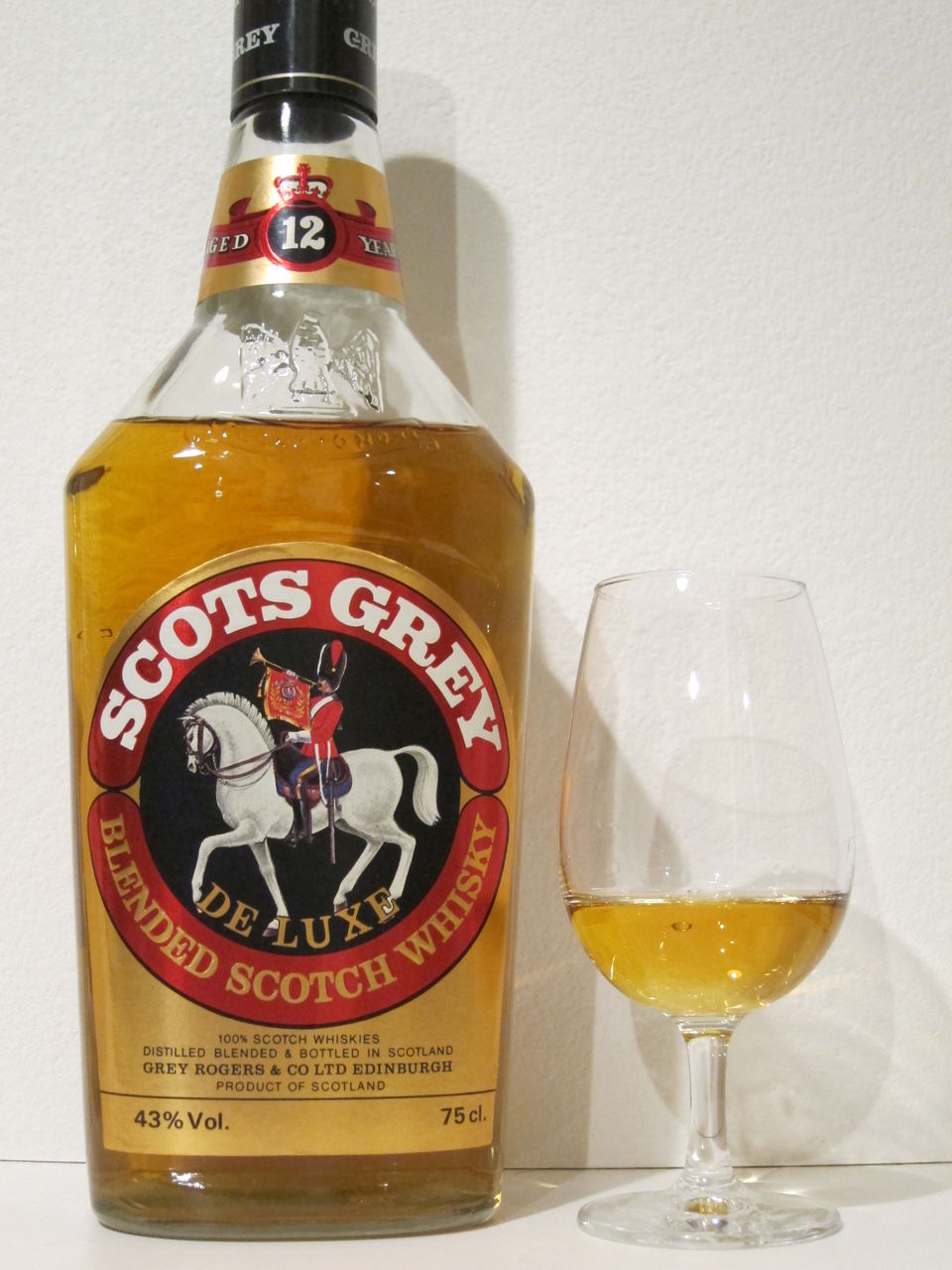 スコッツグレイ 12年 1980年代流通 43% : くりりんのウイスキー置場