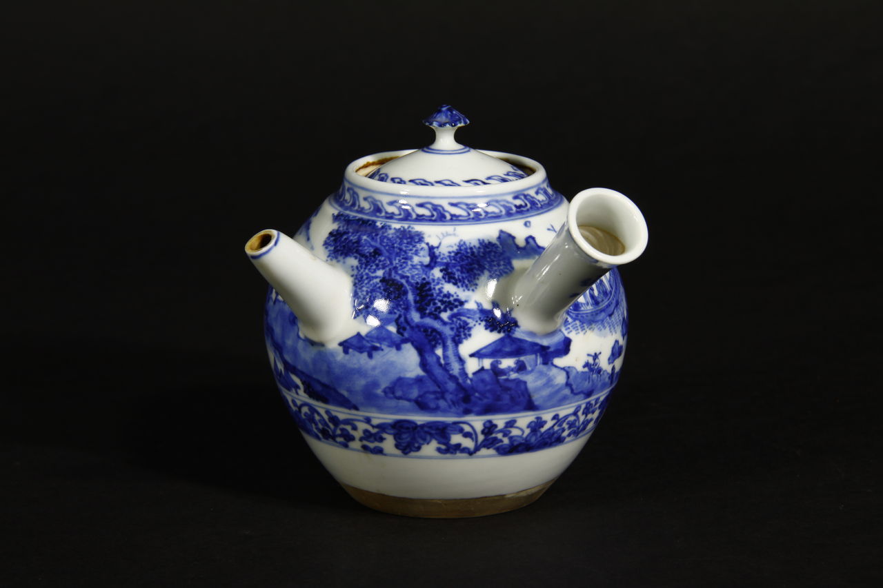 道八 染付 古美術 古道具 骨董 京焼 Yahoo!オークション -「華中亭道八」(