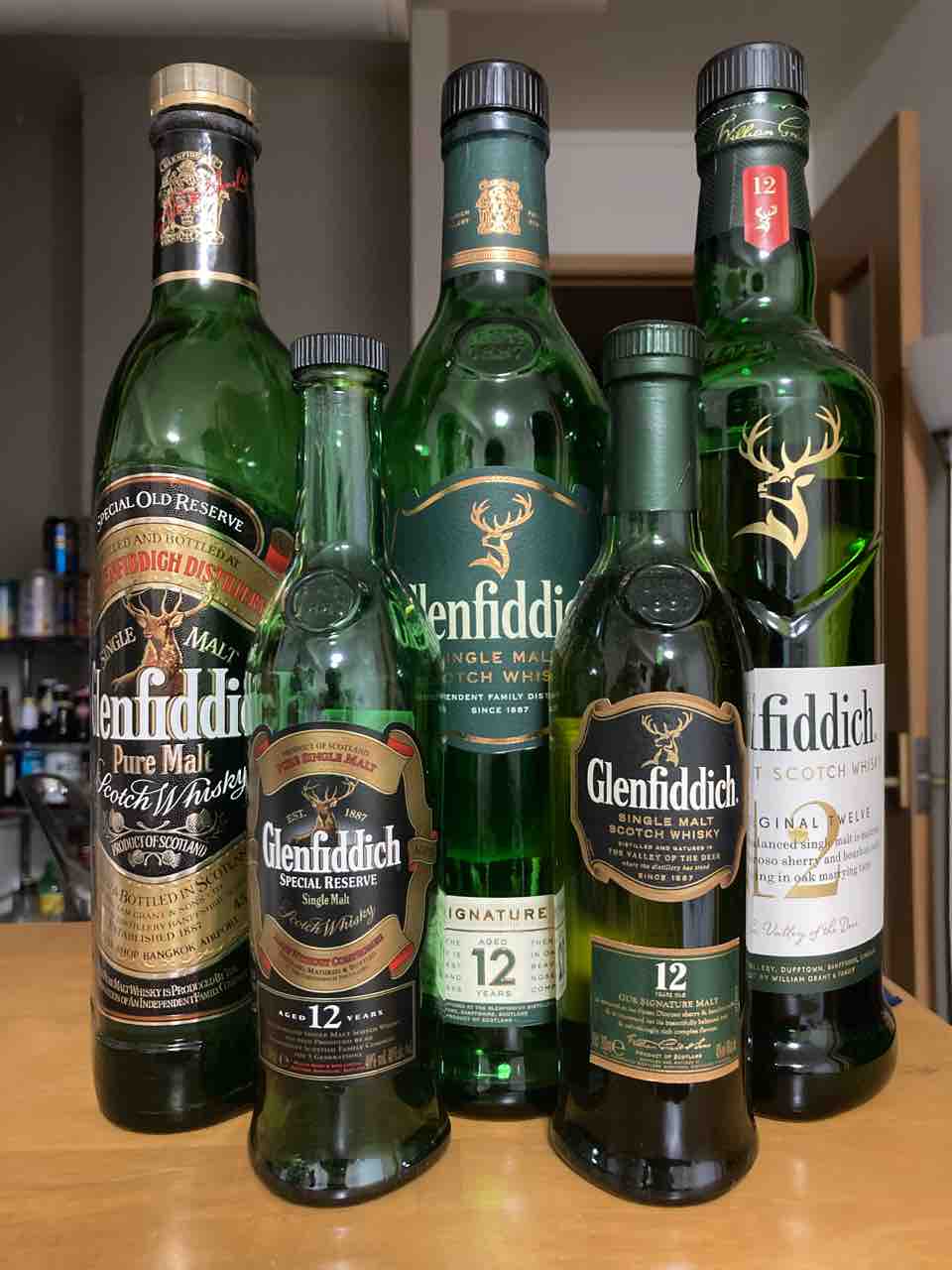 グレンフィディック12年【貴重 旧ボトル&旧旧ボトル】2本セット！ グレン