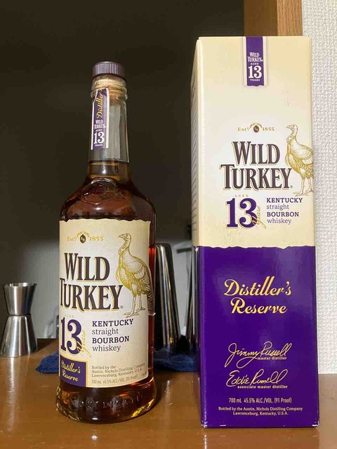 ワイルドターキー13年 ディスティラーズリザーブ未開栓1本箱付き WILD