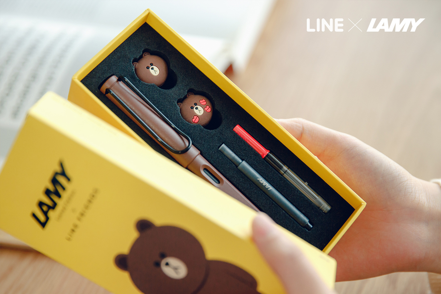 Lamy ラインフレンズ BROWN 万年筆セット Amazon | LINE FRIENDS LAMY