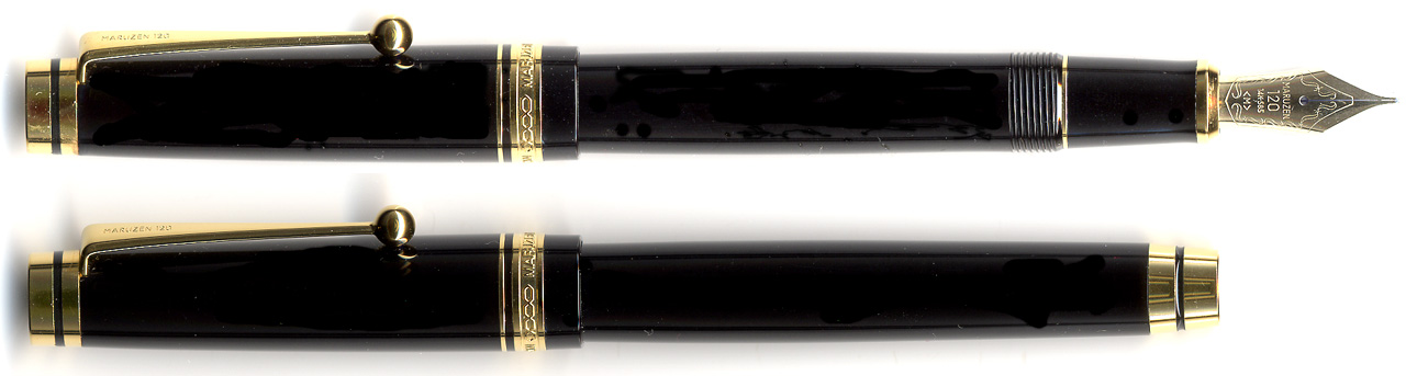 マルゼンパイロット万年筆120周年エボナイト削り出し