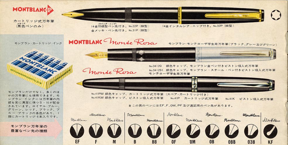 ひと昔前のカタログ 【モンブラン】 その1－3 〕アーカイブ 2006年6