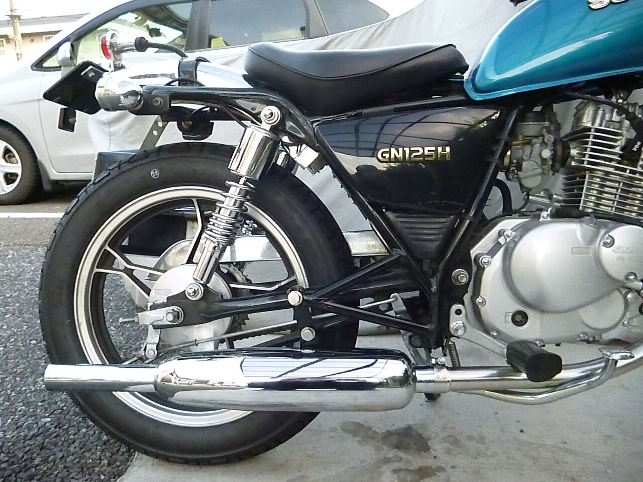 金玉テールリアフェンダー付きgn125h 訳あり スズキ GN125 スチール