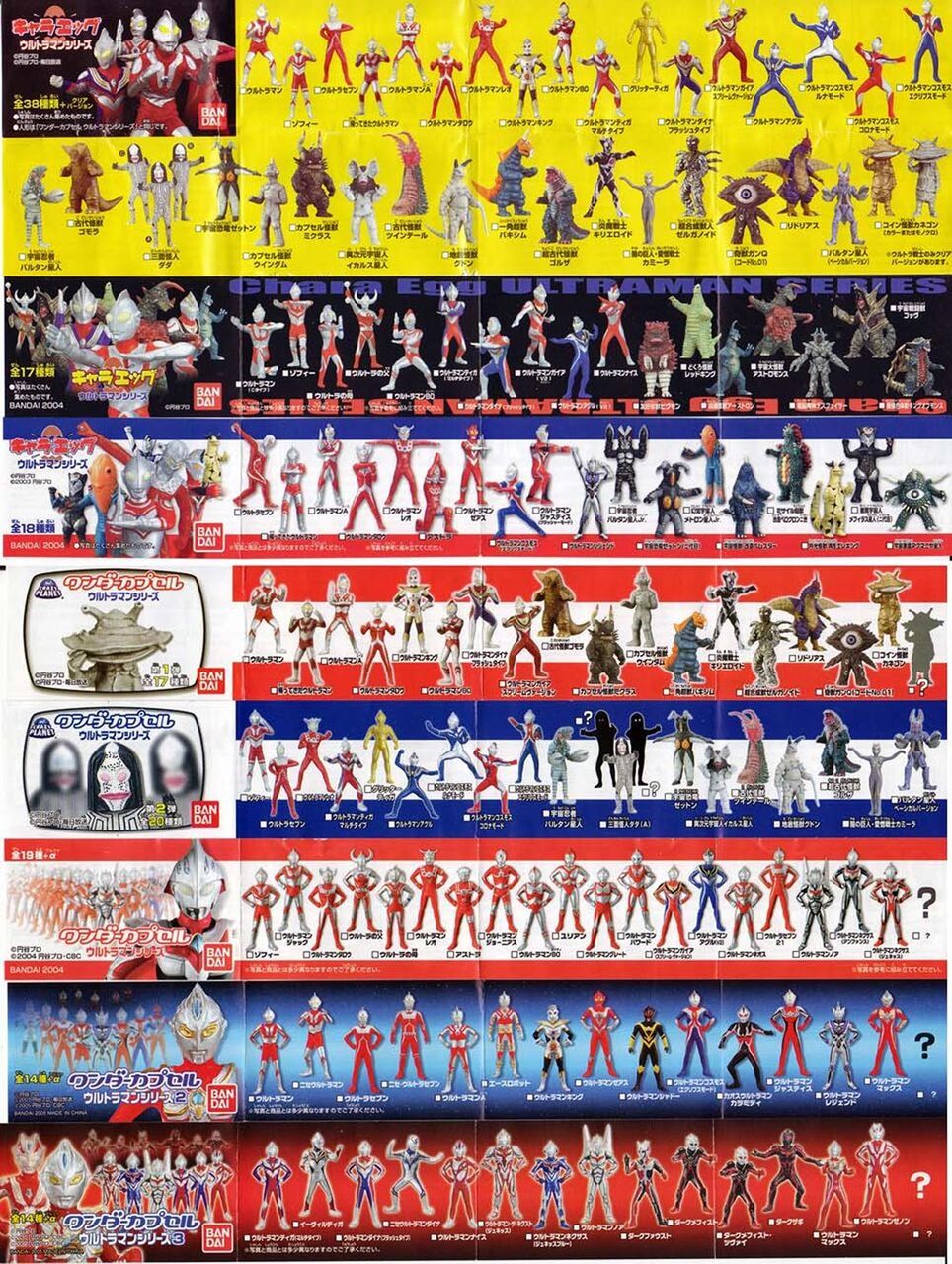 キャラエッグ＆ワンダーカプセル」 : 怪獣フィギュアコレクター日記