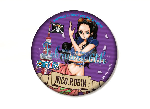 ワンピース オルビア ロビン グッズ 缶バッジ ワンピースタワー
