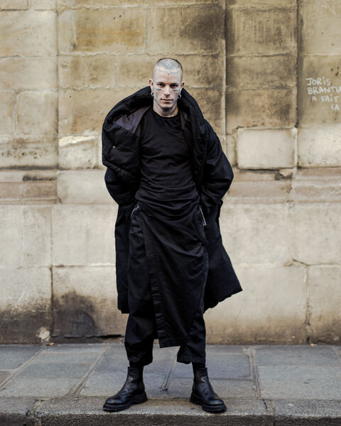 julius 717pam17 デニムラップパンツ