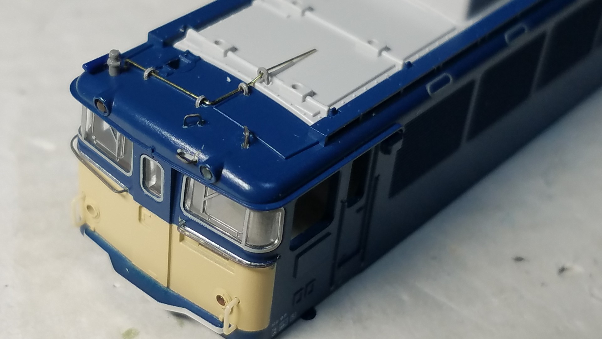 Kato 3058-1 EF62前期形の加工整備 その2 : （仮称）東北本線 岩○機関区