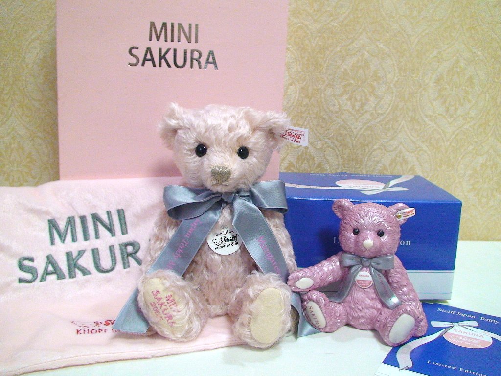 STEIFF Mini Sakura限定1000体 箱入りシュタイフ テディベア