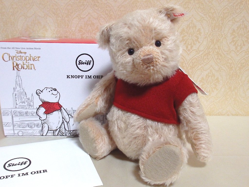 シュタイフ社・2019年限定「ディズニー クリストファーロビン クマの